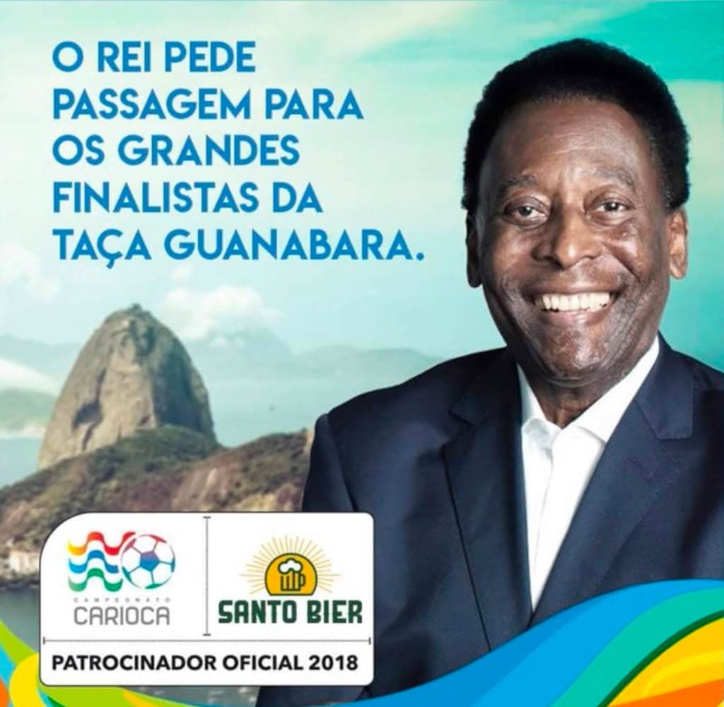 Santo Bier — patrocínio Campeonato Carioca com Pelé